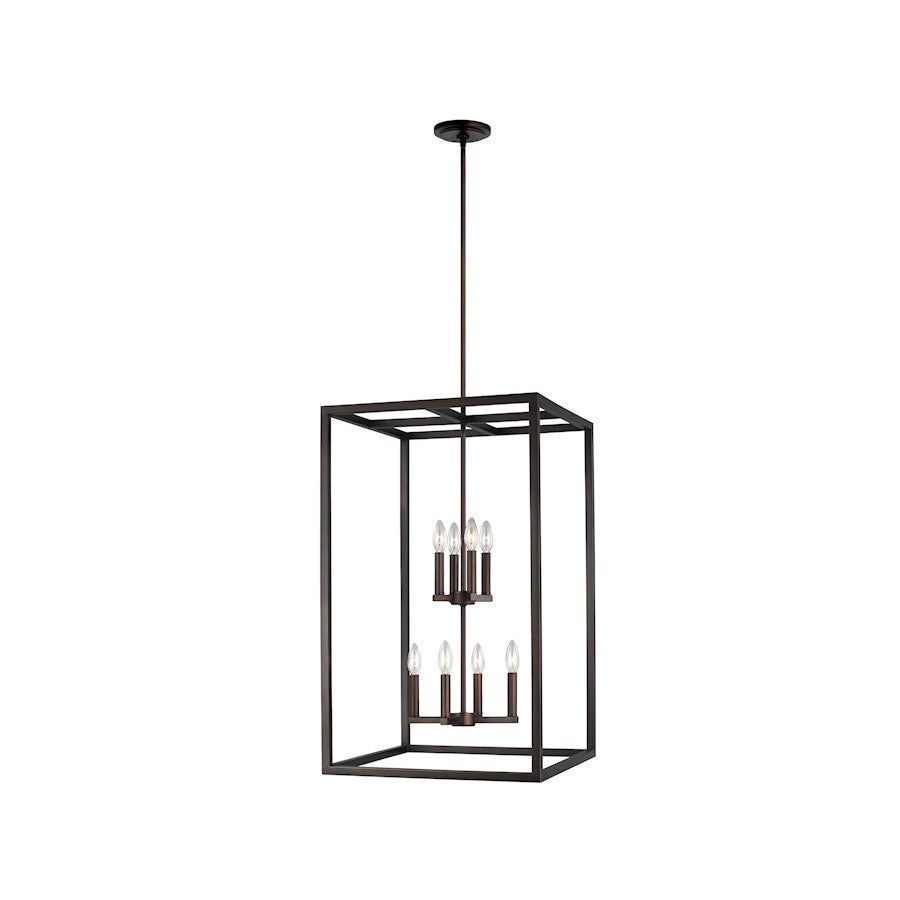 Sea Gull Moffet Street Large 8 Light 31.12" Hall/Foyer, Sienna - 5134508-710