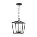 Sea Gull Lighting Dianna 3 LT Mini Lantern, Midnight Black - 5192603-112
