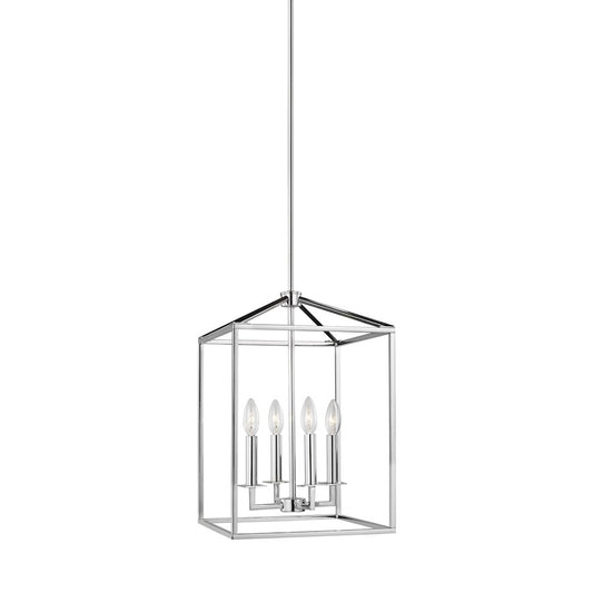 Sea Gull Lighting Perryton Small 4 Light Hall/Foyer, Chrome - 5215004-05