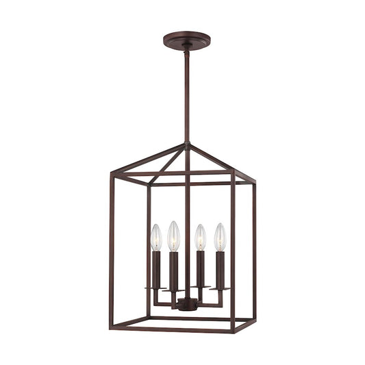 Sea Gull Lighting Perryton 4 Light 12" Pendant, Bronze - 5215004-710