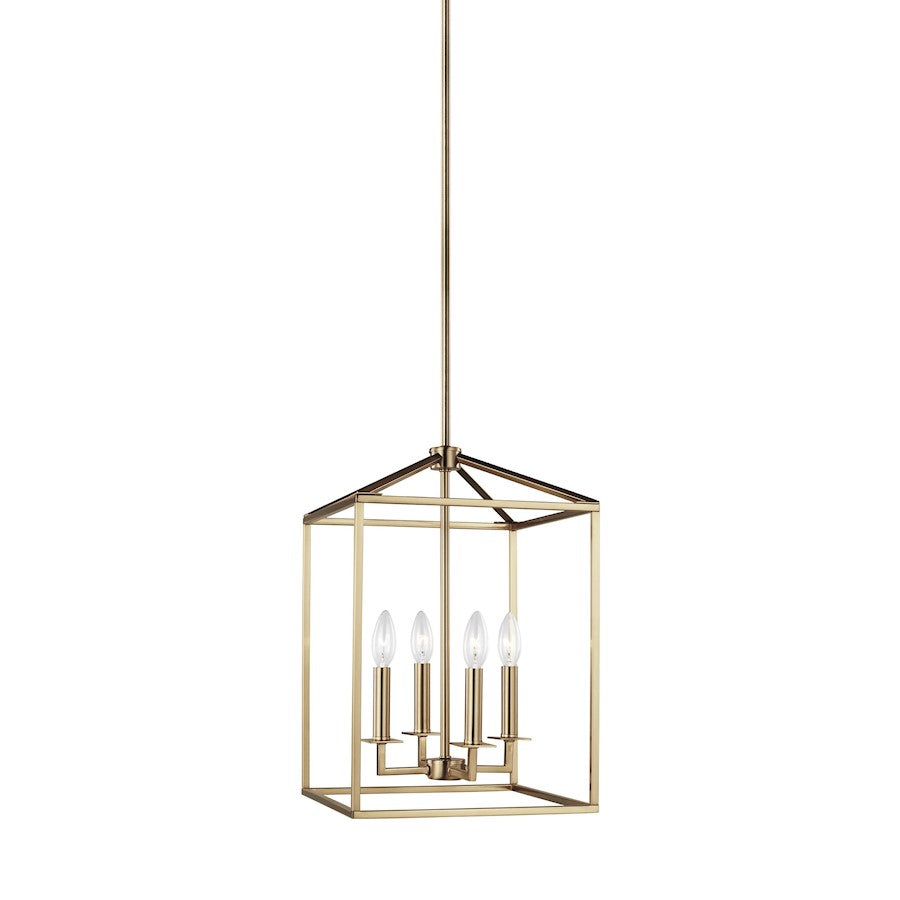 Sea Gull Lighting Perryton Small 4 Light Hall/Foyer, Satin Bronze - 5215004-848