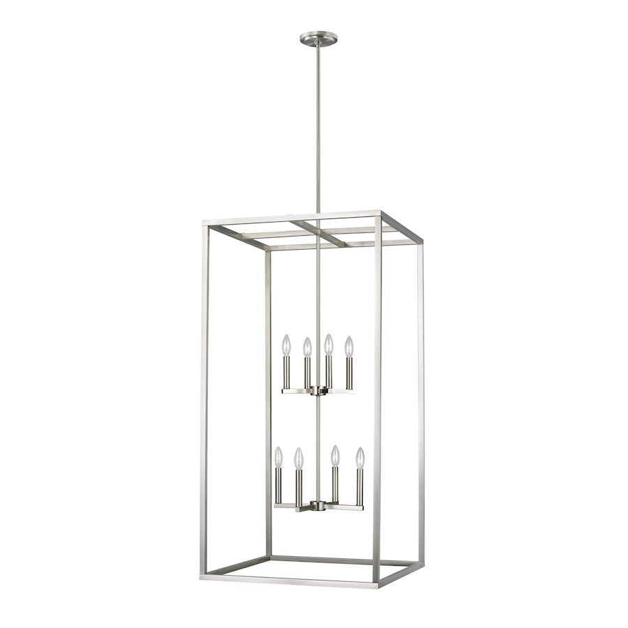 Sea Gull Moffet Street XL 8 Light 46" Hall/Foyer, Brushed Nickel - 5234508-962