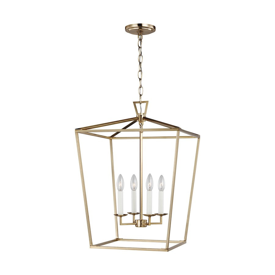 Sea Gull Lighting Dianna 4 Light Medium Lantern, 60W, Satin Bronze - 5392604-848