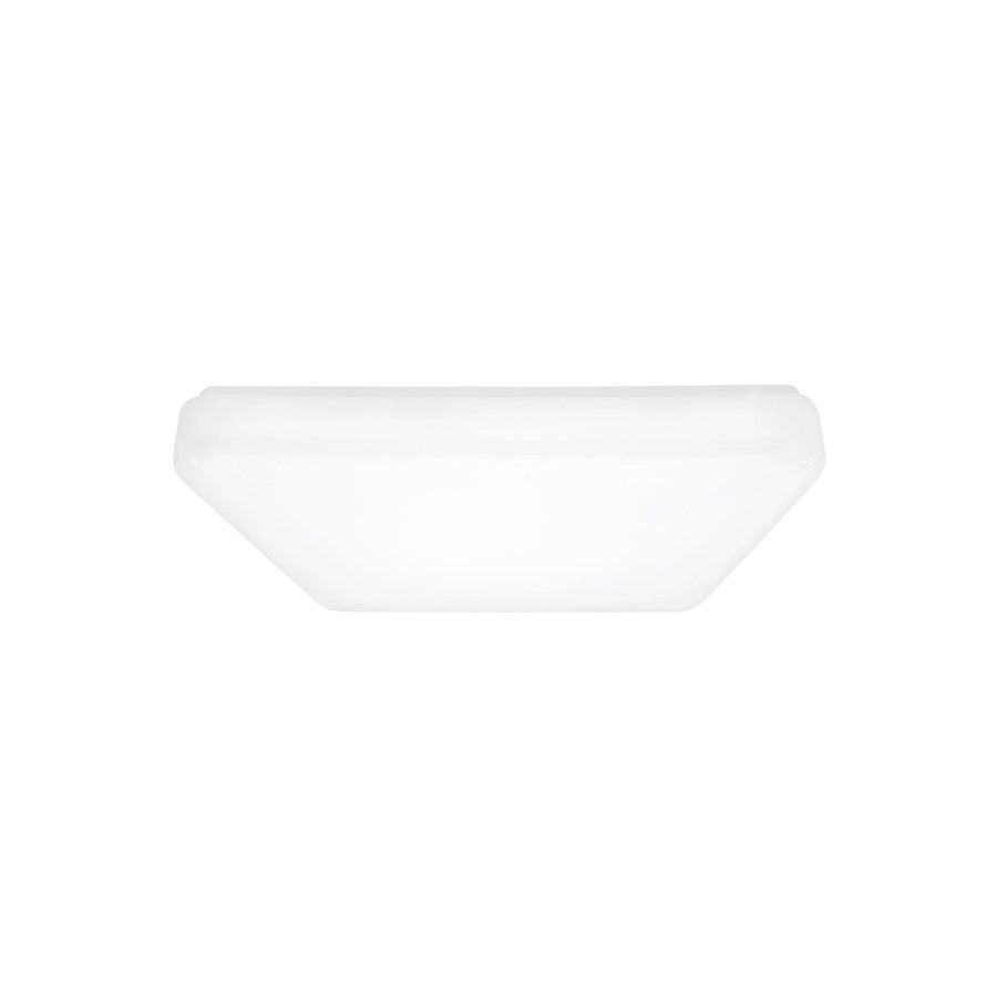 Sea Gull Lighting Vitus Med LED Square Flush, White - 5676093S-15