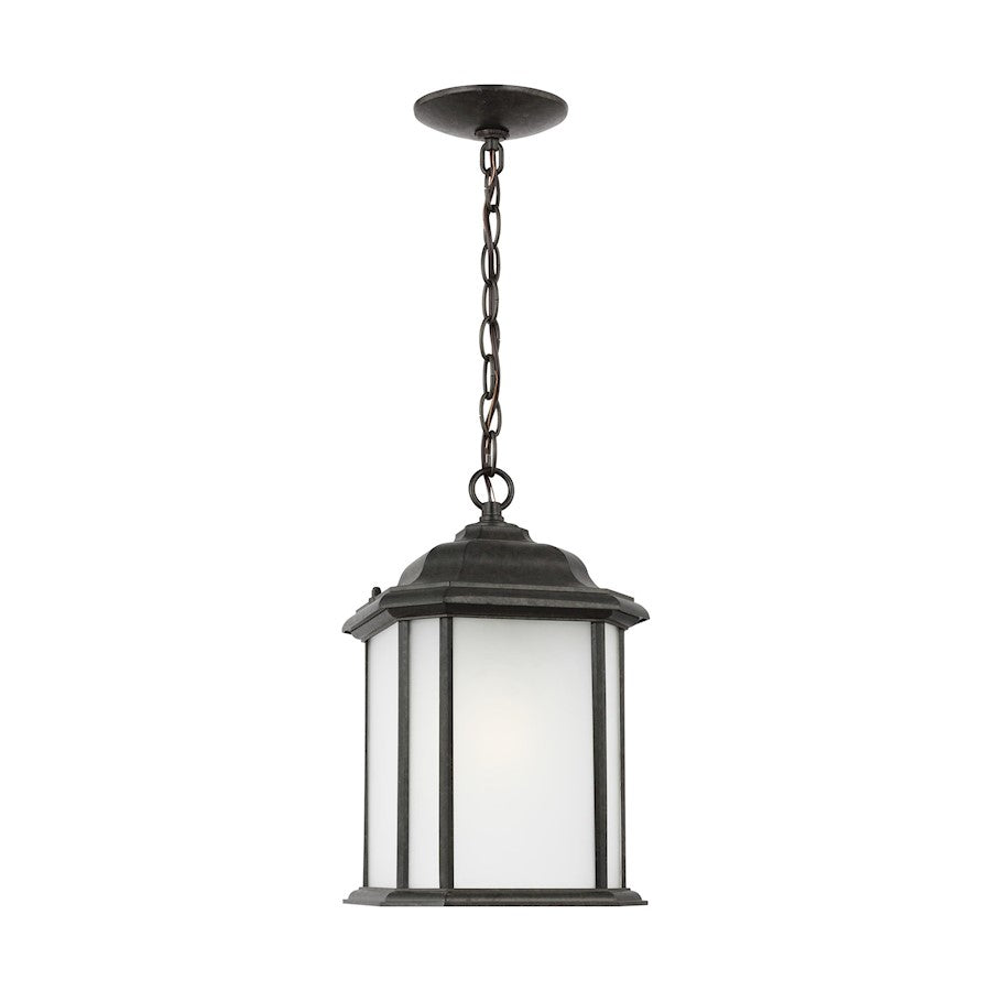 Sea Gull Lighting Kent 1 Light Outdoor Pendant, Oxford Bronze/Satin - 60531-746