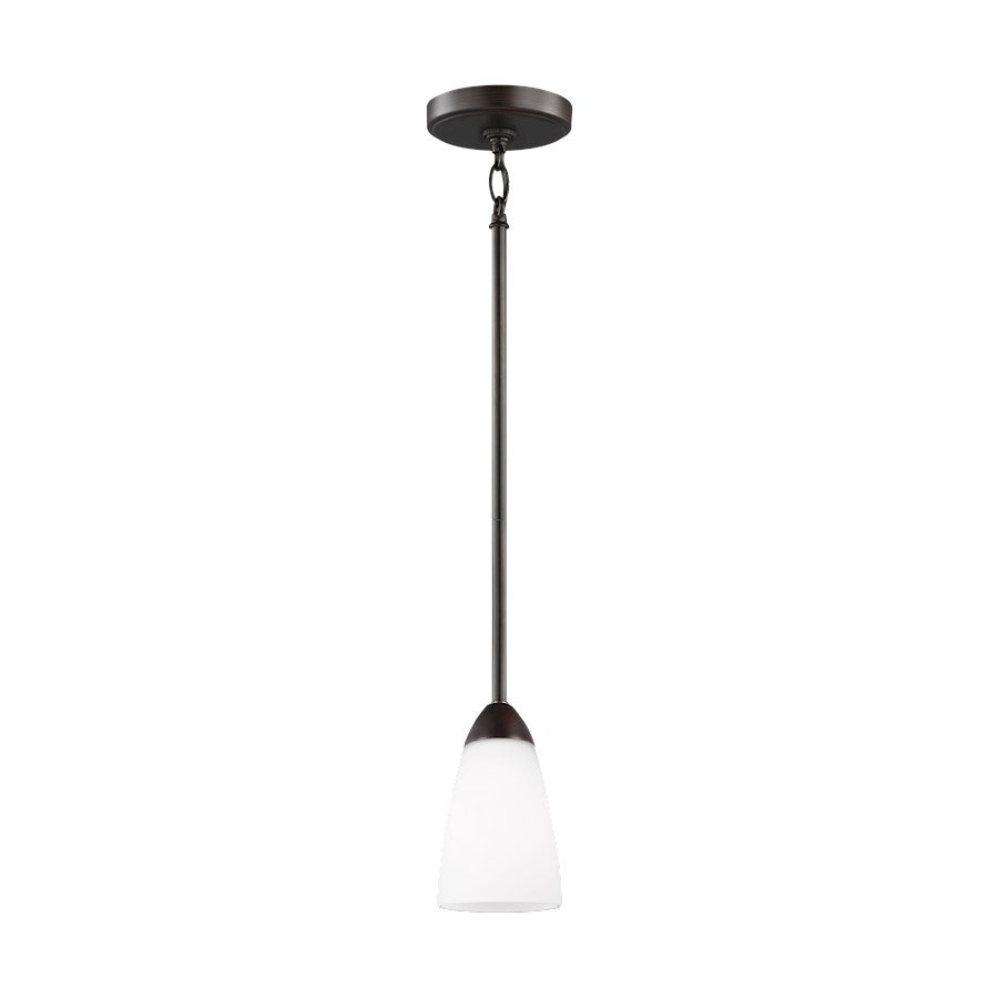 Sea Gull Lighting Seville 1 Light Mini-Pendant LED, Sienna/Etch - 6120201EN3-710