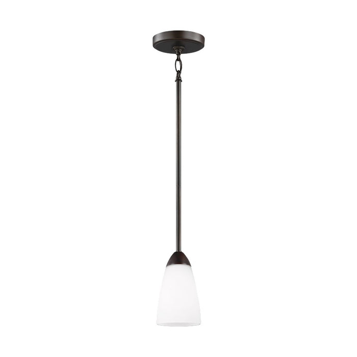 Sea Gull Lighting Seville 1 Light Mini-Pendant LED, Sienna/Etch - 6120201EN3-710