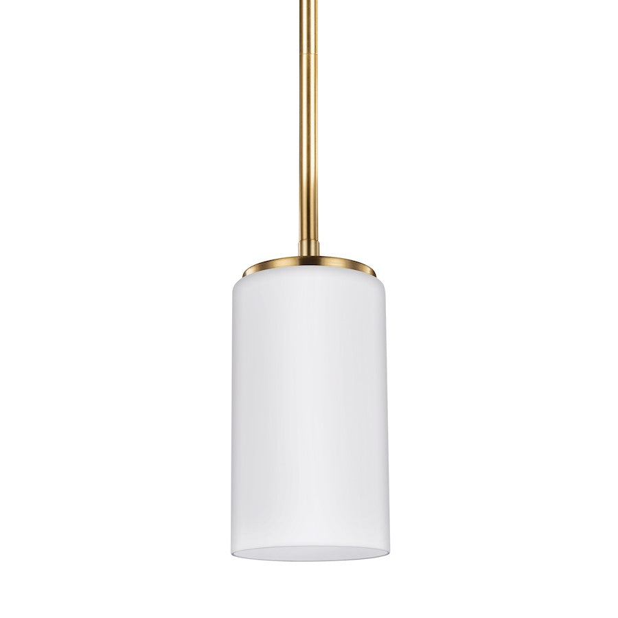 1 Light Mini Pendant, Satin Bronze