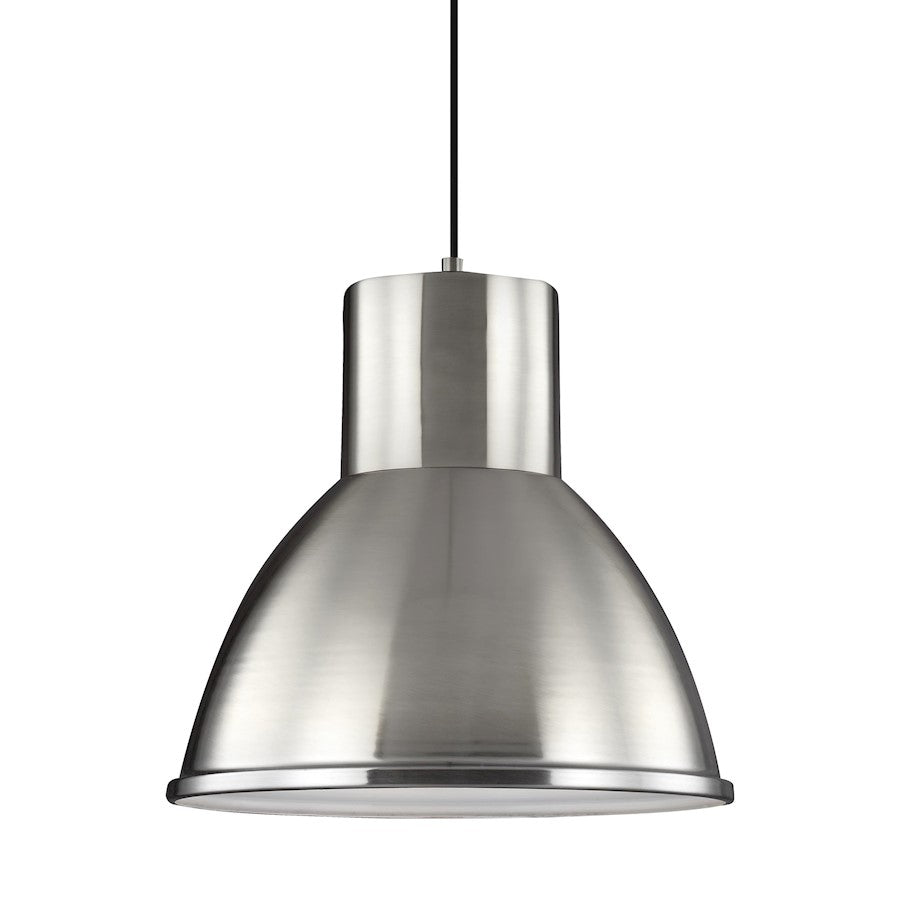 Sea Gull Lighting Division Street 1 Light Pendant, Brushed Nickel - 6517401-962