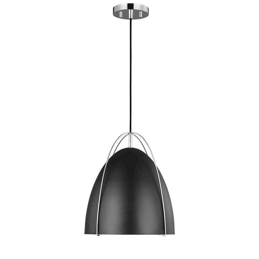 Sea Gull Lighting Norman Pendant, Chrome - 6551701-05