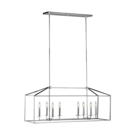 Sea Gull Lighting Perryton 8 Light Island Pendant, Chrome - 6615008-05