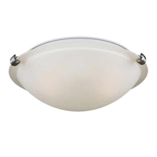 Generation Lighting Spring Clip 3 Light Ceiling Flush Mount, BN/SE