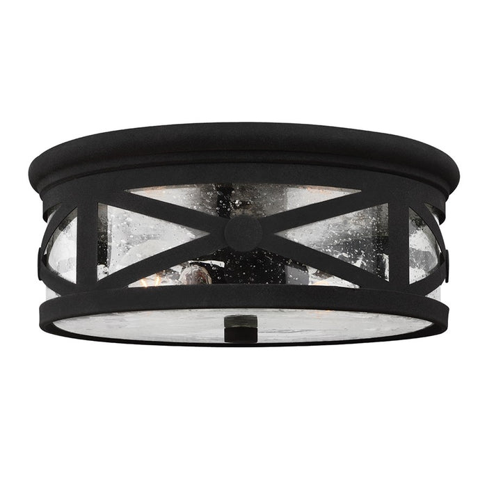Generation Lighting Lakeview 2-Lt Outdoor Ceiling Flush, ABZ/Seed