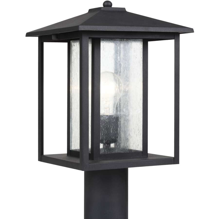 Generation Lighting Hunnington Outdoor Post Lantern, Black