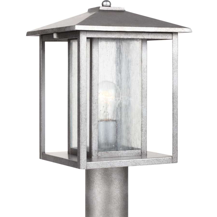 Generation Lighting Hunnington Outdoor Post Lantern, Black