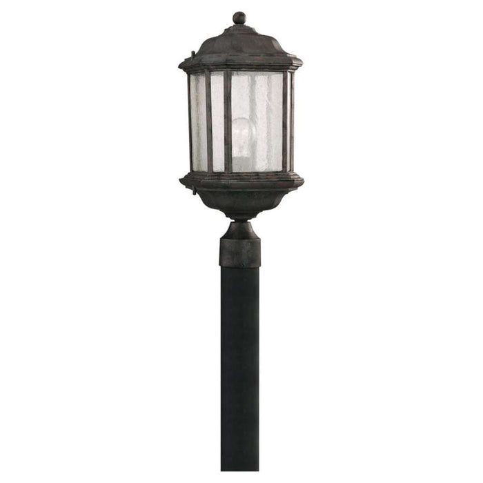 Generation Lighting Single-Light Kent Outdoor Post Lantern, Black