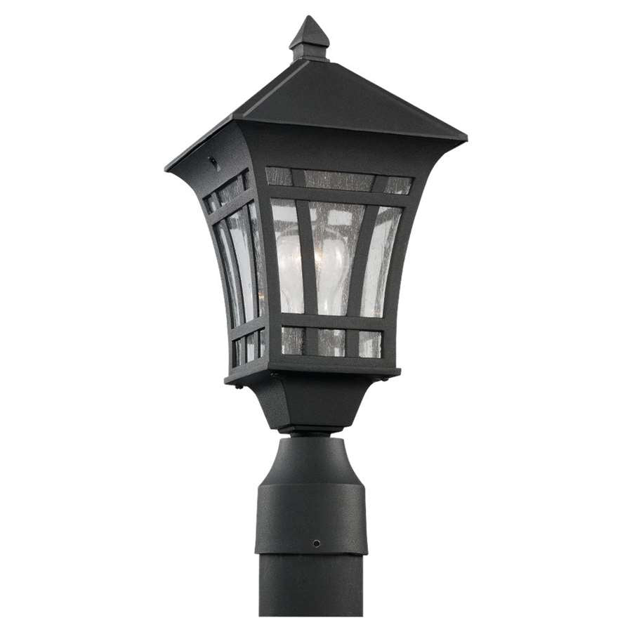 Generation Lighting One Light Outdoor Post Lantern, Black