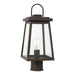 Sea Gull Founders 1 Light 75W Outdoor Post Lantern, Bronze/Clear - 8248401-71