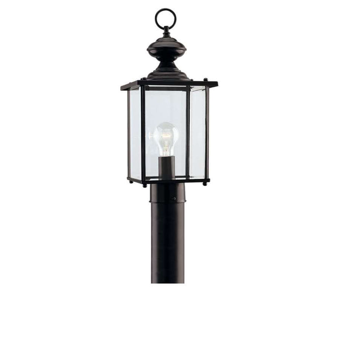 Generation Lighting Single-Light Jamestowne Post Lantern, Black