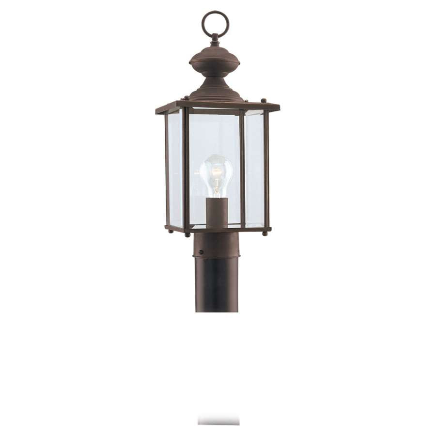 Generation Lighting Single-Light Jamestowne Post Lantern, Black