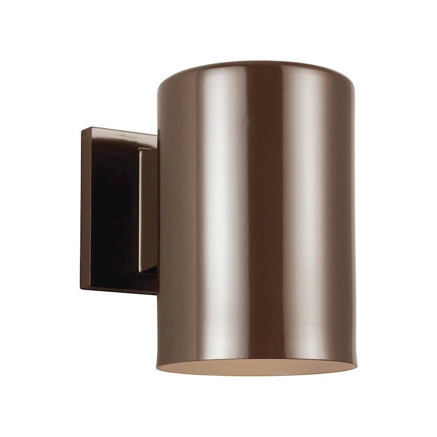 Sea Gull Lighting Cylinders 1 Light Outdoor Wall, Bronze - 8313801-10