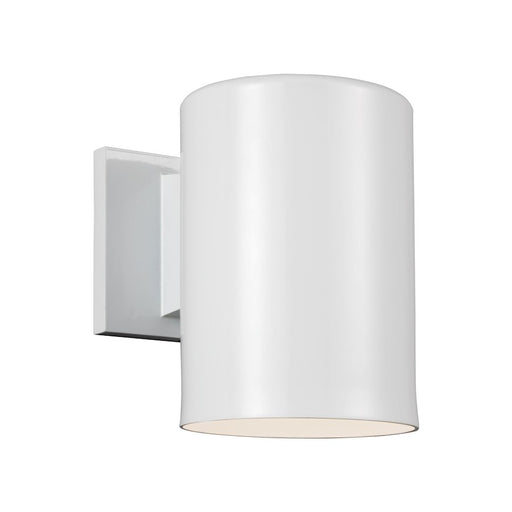 Sea Gull Lighting Cylinders 1 Light Outdoor Wall, White - 8313801-15
