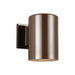 Sea Gull Lighting Outdoor Cylinders Small LED Wall Lantern, Bronze - 8313897S-10