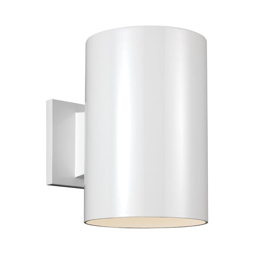 Sea Gull Lighting Cylinders Large 1 Light Outdoor Wall, White - 8313901-15