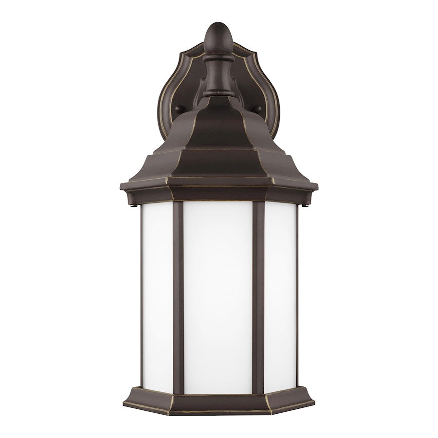 Sea Gull Sevier 1-LT Downlight Outdoor Wall Lantern, Bronze/Satin - 8338751-71