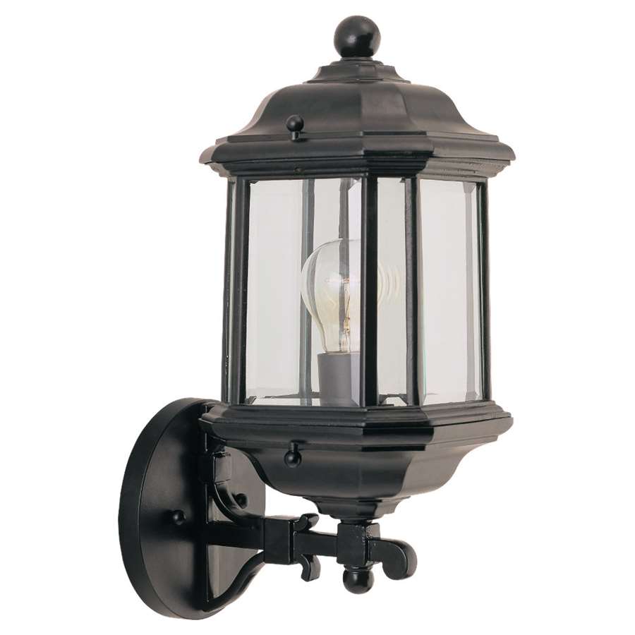 Generation Lighting Single-Light 030 Kent Outdoor Wall Lantern, Black