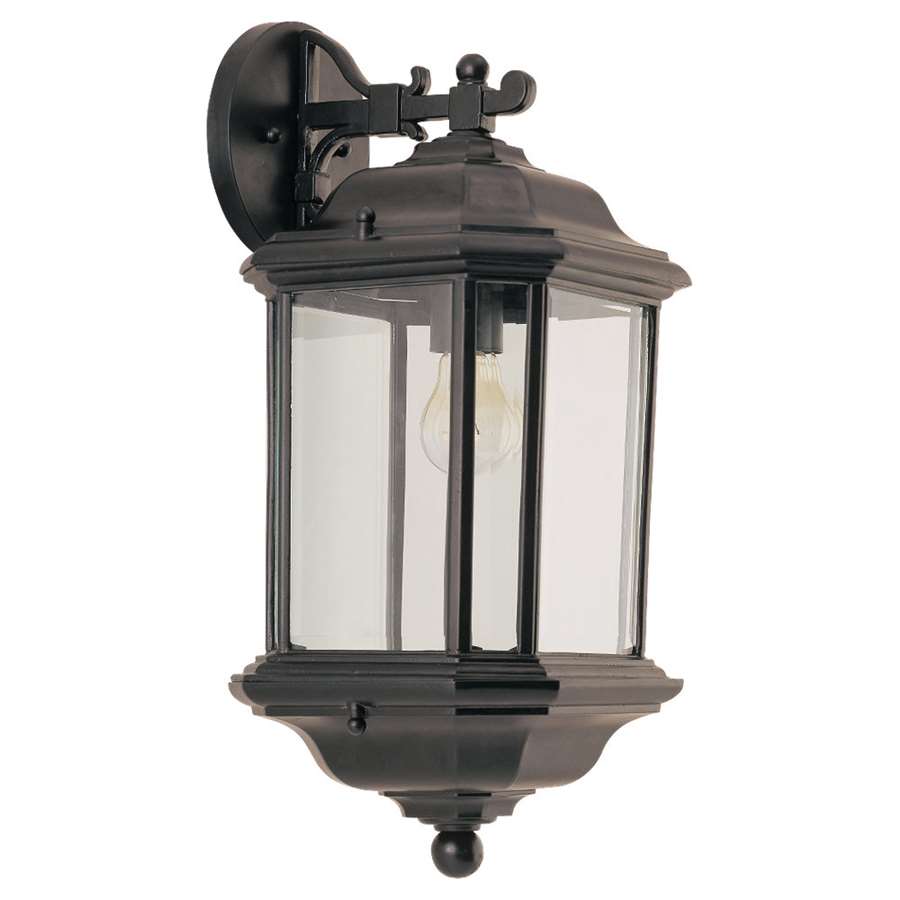 Generation Lighting Single-Light 032 Kent Outdoor Wall Lantern, Black