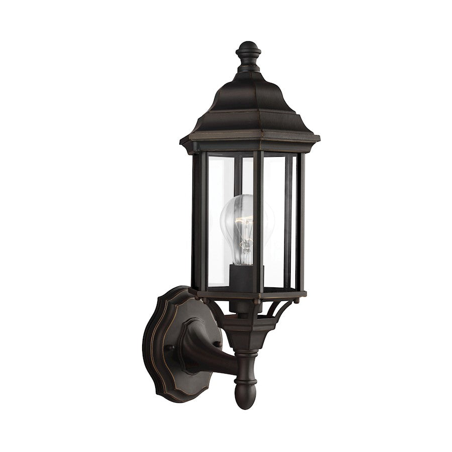 Generation Lighting Sevier SM 1 Lt Uplight Outdoor Wall Lantern, BK