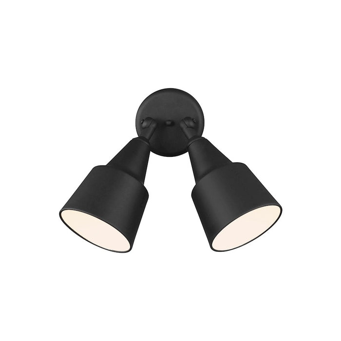 Sea Gull 2 Light Adjustable Swivel Flood Light, Black/Aluminum - 8560702-12