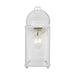 Sea Gull New Castle Large 1 Light Outdoor Wall Lantern, White/Clear - 8593-15