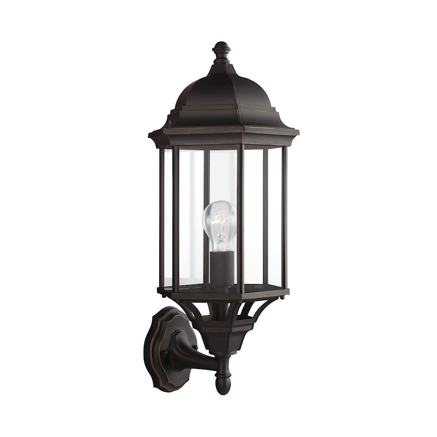 Generation Lighting Sevier LG 1 Lt Uplight Outdoor Wall Lantern, BK