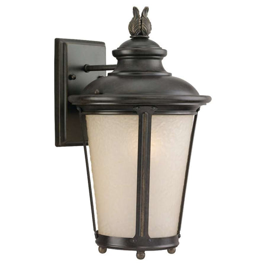 Generation Lighting Single Light Wall Lantern 241, Burled Iron