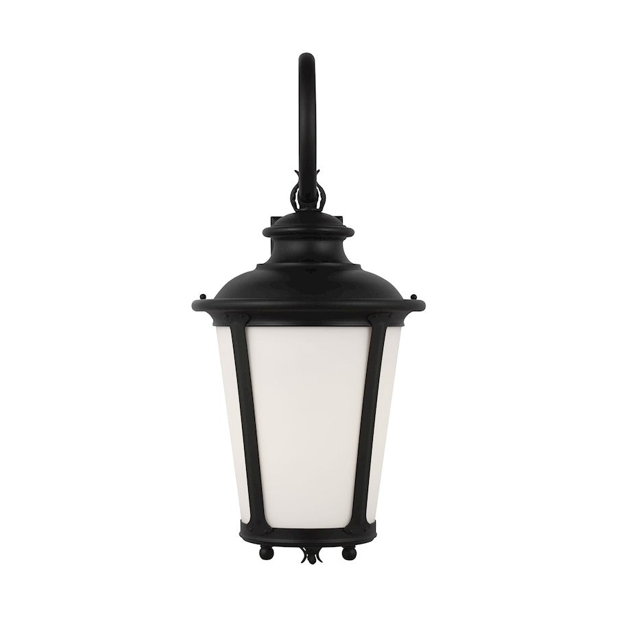 Sea Gull Cape May XL Outdoor Wall Lantern, Black/White - 88243-12