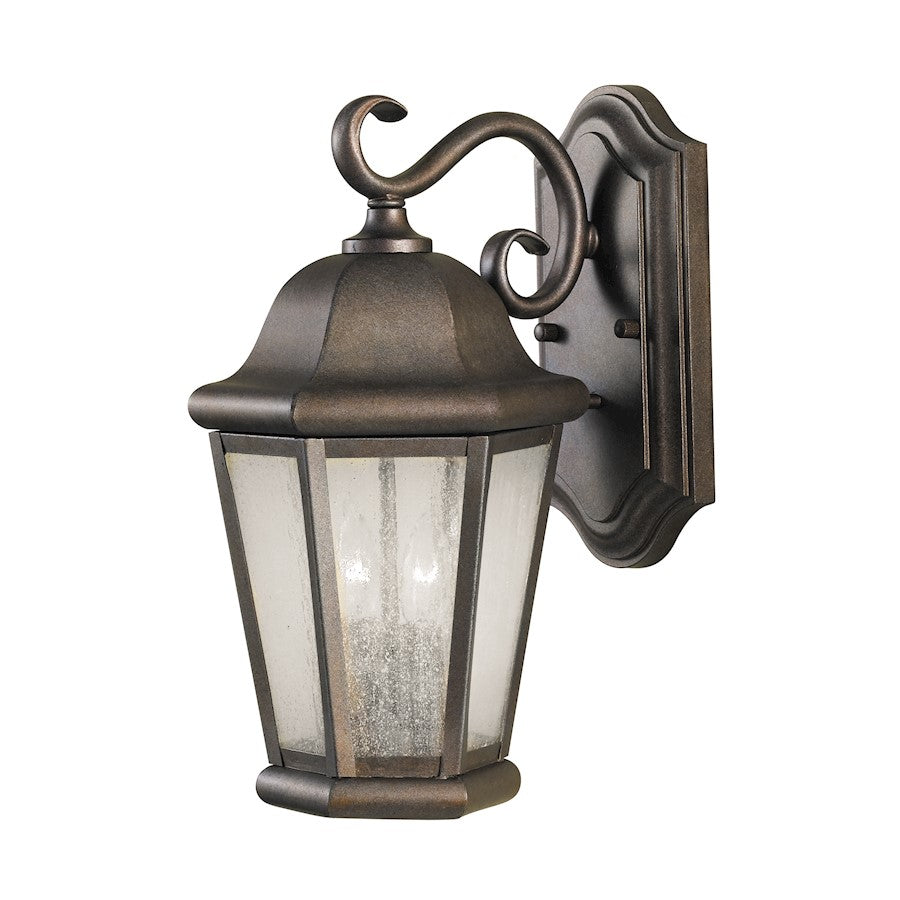 Sea Gull Lighting Martinsville MED 2-LT Outdoor Wall, Bronze/Seed - OL5901CB