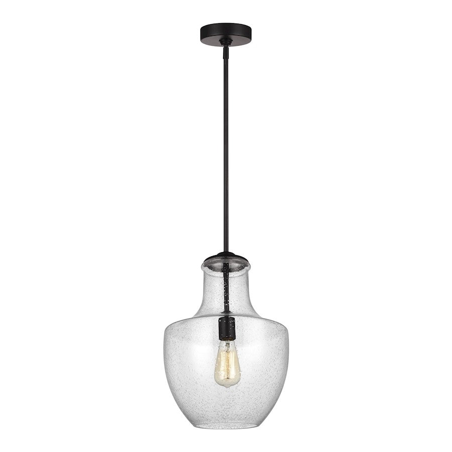 Sea Gull Lighting Baylor 1 Light Pendant, Oil Rubbed Bronze/Seeded - P1461ORB