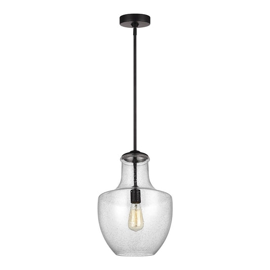 Sea Gull Lighting Baylor 1 Light Pendant, Oil Rubbed Bronze/Seeded - P1461ORB