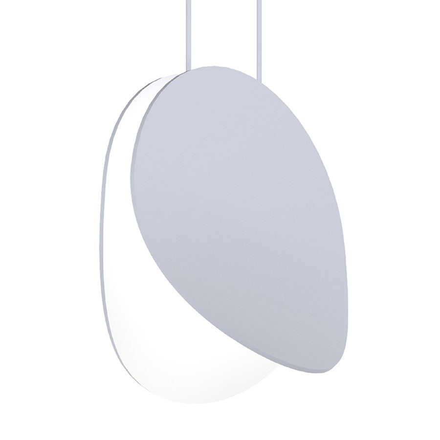 Sonneman Malibu Discs 7.5" LED Pendant, Dove Gray - 1765-18