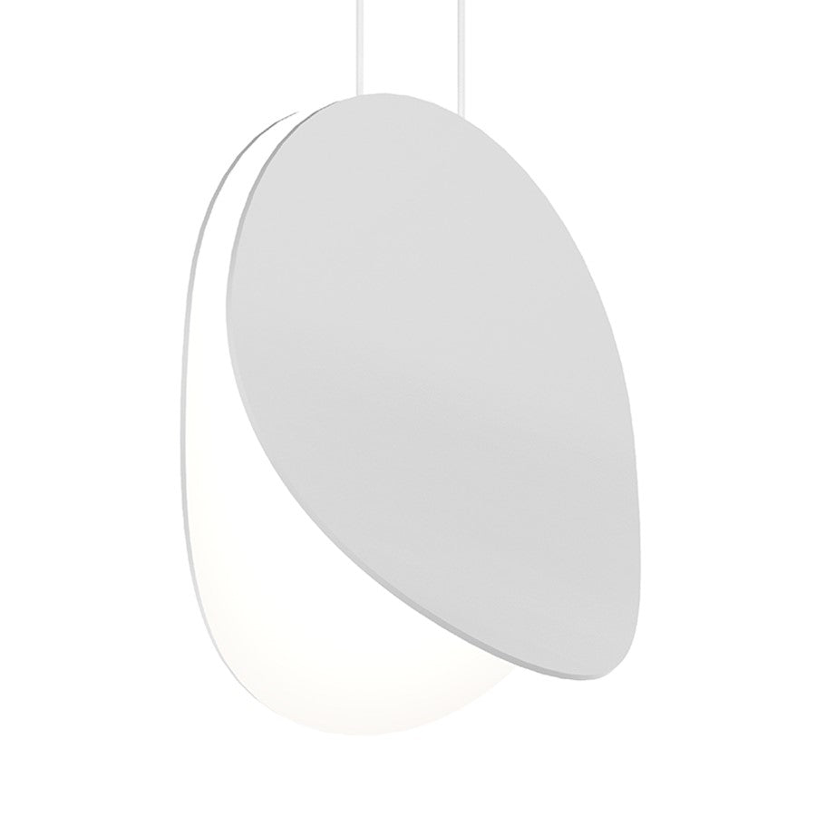 Sonneman Malibu Discs 10" LED Pendant, Satin White - 1766-03