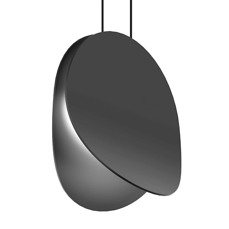 Sonneman Malibu Discs 10" LED Pendant, Satin Black - 1766-25