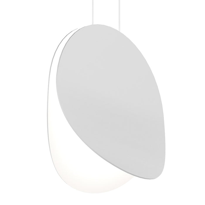 Sonneman Malibu Discs 14" LED Pendant, Satin White - 1767-03
