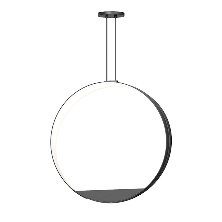 Sonneman Aureola 2 Light LED Pendant, Satin Black - 1780-25