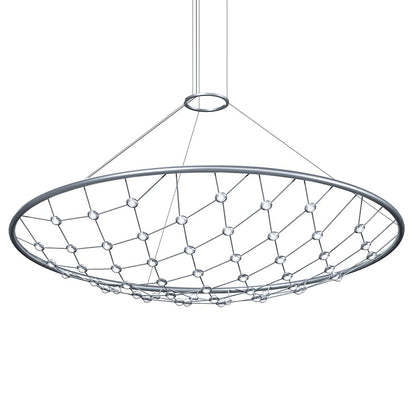 Sonneman Constellation 1 Light 60" Pendant, Bright Aluminum/Clear - 1899-16C