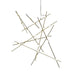 Sonneman Constellation 20 Light Pendant, 2700K, Satin Brass/White - 2152-38W-27