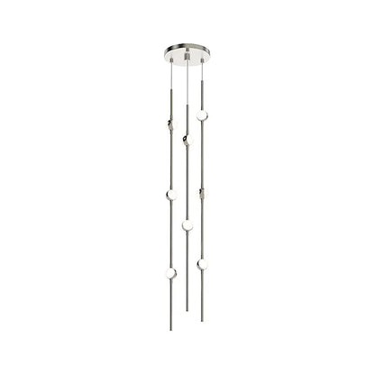 Sonneman Constellation 8 Lt Pendant, Nickel/White Optical - 2161-13W-S-27-J20