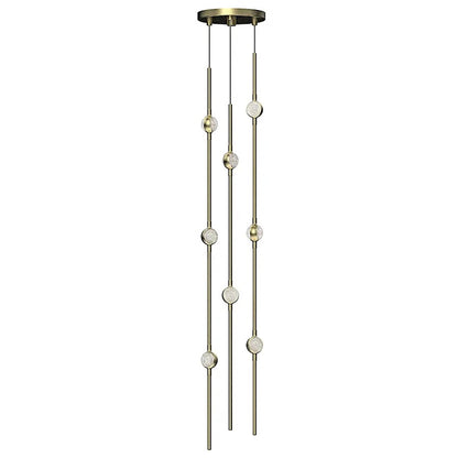 Sonneman Constellation 8 Light Pendant, 2700K, Brass/Clear - 2161-38C-S-27-J20