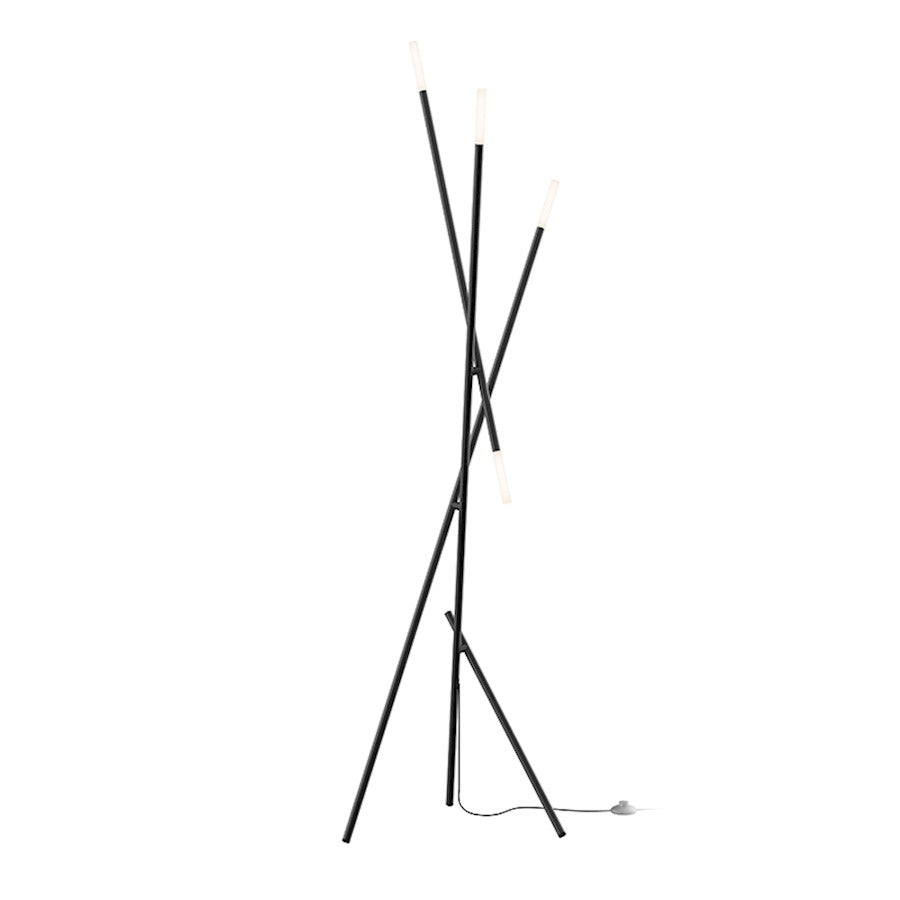 Sonneman Jax LED Floor Lamp, Satin Black - 2205-25